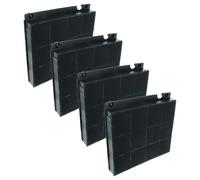 vhbw 4x Filtres à charbon actif compatible avec AEG X66264MK1, X69163MK1, X69263MD2, X69264MD1, X66264MD1, X69263MI1, X69163MD10 hotte aspirante