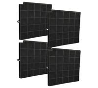 vhbw 4x Filtres à charbon actif compatible avec Airforce MENORCA 881538 F97A TSE hotte aspirante