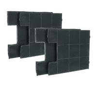 vhbw 4x Filtres à charbon actif compatible avec Baumann FWK 225 2, FWK 225 1 hotte aspirante