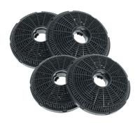 vhbw 4x Filtres à charbon actif compatible avec Beko HCA 93641BH, 93640BH hotte aspirante