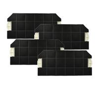 vhbw 4x Filtres à charbon actif compatible avec Bosch D4671X0/03, DHI665G, DHZ3300, DHI665GCH/01, DHI685G hotte aspirante - 49,6 x 23 x 3 cm