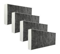 vhbw 4x Filtres à charbon actif compatible avec Bosch DFR097T50, DFS067E50, DFR097E50, DFR097A52, DFS067K51 hotte aspirante - 46 x 19,1 x 5 cm