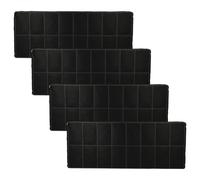 vhbw 4x Filtres à charbon actif compatible avec Bosch Z5143X5(03)CD22000, DIZ14AF, DIZ14AF(00), DHZ6300(00) hotte aspirante - 42 x 16,8 x 3,1 cm