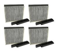 vhbw 4x Filtres à charbon actif compatible avec Constructa CD639253, CD636650, CD636860, CD639650, CD636253 hotte aspirante + cadre de support