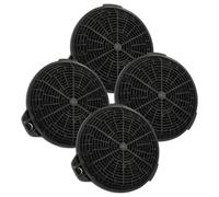 vhbw 4x Filtres à charbon actif compatible avec Cooke & Lewis CLCH60LKBL, CLCGS90, CLCGS60, CLCGLEDS60, CLCGLEDB60 hotte aspirante - 13,25 cm
