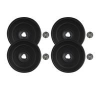 vhbw 4x Filtres à charbon actif compatible avec Electrolux DVK5511WE, DVK6000BR, DVK5511SW, DVK6011BR, DVK6000SW, DVK6000WE hotte aspirante - 2,3 cm