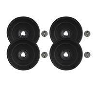 vhbw 4x Filtres à charbon actif compatible avec Electrolux EFT60002W, EFT60022K, EFT60022S, DVK6011SW, DVK6011WE, EFS611B hotte aspirante - 2,3 cm