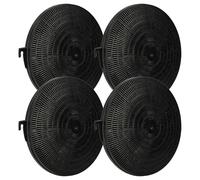 vhbw 4x Filtres à charbon actif compatible avec Elektrolux AFT642X/1 hotte aspirante - 21 cm