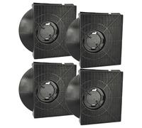 vhbw 4x Filtres à charbon actif compatible avec Elica CIAK GR/A/56.8, CIAK GR/A/56.8 709742, CIAK GR/A/56 hotte aspirante - 21,3 x 20,7 x 4,1 cm