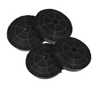 vhbw 4x Filtres à charbon actif compatible avec Elica E 208340204409, DWR5980IN, E IKONA LIGHT WH/F/60, E208242042203 hotte aspirante - 17,2 cm