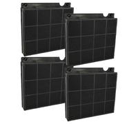 vhbw 4x Filtres à charbon actif compatible avec Elica SPOT PLUS IX/A/120, SPOT PLUS IX/A/60, SPOT PLUS IX/A/90, Stenar, Stenar 36 cm hotte aspirante