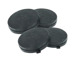 vhbw 4x Filtres à charbon actif compatible avec Falmec GRUPPO INCASSO PLUS | PLUS NO-DROP, MURANO, NO-DROP, EVO, (800 M3/H) hotte aspirante - 16,8 cm
