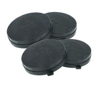 vhbw 4x Filtres à charbon actif compatible avec Falmec QUASARV 1431, 1441, 1410, 1421, 1621, 14T, 1220, 1221, 121, 1210 hotte aspirante - 16,8 cm