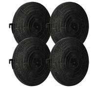 vhbw 4x Filtres à charbon actif compatible avec Faure CHM189X 94264051900 hotte aspirante - 21 cm