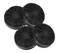 vhbw 4x Filtres à charbon actif compatible avec Faure FHC60131X, FHC90131N, FHC60131N, FHC60131W, FHC 60131N, FHC 60131X hotte aspirante - 15,3 cm