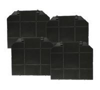 vhbw 4x Filtres à charbon actif compatible avec Franke Format Insel FDF 9054-P I XS, Glare Insel FGR 5007 I XS hotte aspirante - 26,5 x 23,5 x 1,5 cm