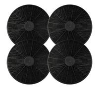 vhbw 4x Filtres à charbon actif compatible avec Klarstein 10032683, 10032684, 10030939, 10031183, 10031695, 10031905 hotte aspirante - 17,5 cm