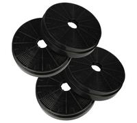 vhbw 4x Filtres à charbon actif compatible avec Klarstein Alina, Alina 90, 10034301, 10034849, 10035466, Aurica, 10035467 hotte aspirante - 17,5 cm