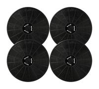 vhbw 4x Filtres à charbon actif compatible avec Klarstein Eleonora 10035380, 10035381, 10035382 hotte aspirante - 16 cm
