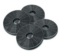 vhbw 4x Filtres à charbon actif compatible avec Klarstein Victoria, DeLorean hotte aspirante - 17,5 cm
