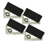 vhbw 4x Filtres à charbon actif compatible avec Miele 5233.11S DA110BRAUN, DA 104 BRAUN, 5033.21S DA106WEISS hotte aspirante - 49,5 x 29,5 x 6,2 cm