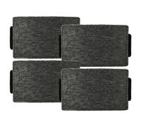 vhbw 4x Filtres à charbon actif compatible avec Miele DA 2360, DA 2690, DA 2698, DA 2390, DA 2660, DA 3560 hotte aspirante - 23,7 x 14,6 x 1,9 cm