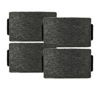 vhbw 4x Filtres à charbon actif compatible avec Miele DA 3596, DA 3668, DA 3690, DA 3598, DA 3660, DA 3698 hotte aspirante - 23,7 x 14,6 x 1,9 cm
