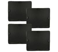 vhbw 4x Filtres à charbon actif compatible avec Miele DA 396-7, DA 398-5, DA 399-5, DA 399, DA 398-6, DA 398-7 hotte aspirante - 29 x 24,5 x 2 cm