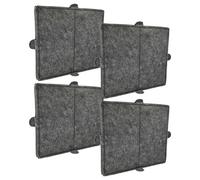 vhbw 4x Filtres à charbon actif compatible avec Miele DA 5321 W, DA 5330 W, DA 5294 W, DA 5196 6 W EXT, DA 5196 W, DA 5381 W hotte aspirante