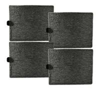 vhbw 4x Filtres à charbon actif compatible avec Miele DA 5996 W, DA 7198 W, DA 5980 W, DA 5986 W, DA 5990 W hotte aspirante - 26 x 21,3 x 1,9 cm