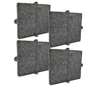 vhbw 4x Filtres à charbon actif compatible avec Miele Zenite, Step, Varia, Puristic Plus, Puristic Varia, Puristic Duo, Puristic Eco hotte aspirante