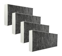 vhbw 4x Filtres à charbon actif compatible avec Neff Z54TR60X3, Z54TR60X0, Z54TR00X0, D49ML54X0, D49ED52X0 hotte aspirante - 46 x 19,1 x 5 cm