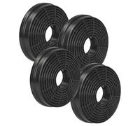 vhbw 4x Filtres à charbon actif compatible avec Respekta CH 22058 IXB, CH 22078 IXB, CH 22098 IXA, CH 3100 GIS, CH 3100 GISS hotte de cuisine