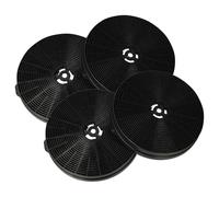 vhbw 4x Filtres à charbon actif compatible avec Respekta CH 24090 WAM hotte aspirante - 17,5 cm