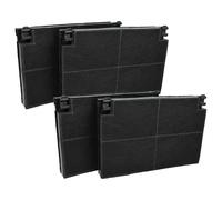 vhbw 4x Filtres à charbon actif compatible avec Roblin Orient Murale, SL639, SL600, SL655, SL955, SL900 hotte aspirante