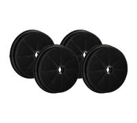 vhbw 4x Filtres à charbon actif compatible avec Rosieres Smeg : KA1VAE hotte aspirante - 19 cm