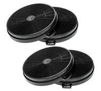 vhbw 4x Filtres à charbon actif compatible avec Secondi Marchi KTR 60 C, KTR 60 IX, KTR 90 C, KTR 90 IX, PA 60, PEN 120 hotte de cuisine