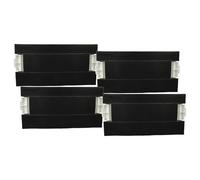 vhbw 4x Filtres à charbon actif compatible avec Siemens LI49630, LI48632, LI48630, LI46931, LI46930/05 hotte aspirante - 39,8 x 19,6/17,4 x 2,9 cm