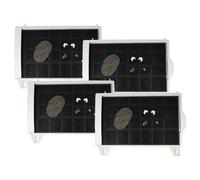 vhbw 4x Filtres à charbon actif compatible avec Siemens LU23022, LZ11000, LU17162 hotte aspirante - 45 x 32 x 4 cm