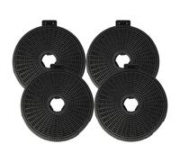 vhbw 4x Filtres à charbon actif compatible avec Teka DH90, DG 985, DH90 ISLA, DG3 90, DHB60, DHB, DH2, DHB90, DHI 90 hotte aspirante - 20 cm