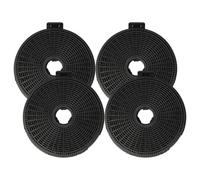 vhbw 4x Filtres à charbon actif compatible avec Teka ND CENTRA1, ND ISLA, ND.3 VR.1, PERFECTA4 DLH 1185 T, Quadro DLV 985 hotte aspirante - 20 cm