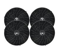 vhbw 4x Filtres à charbon actif compatible avec Whirlpool AKR 851 G WH, AKR 851 G BL, AKR 851 IX, AKR 855 G WH, AKR 855 G BL hotte aspirante