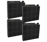 vhbw 4x Filtres à charbon actif compatible avec Whirlpool WHF66AMX, WHBSC92FLTX, WHFG65FLMX, WHFG64FLMX, WHFG94FLMX, WHBS C92F LT X hotte aspirante