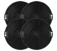 vhbw 4x Filtres à charbon actif compatible avec Zanussi ZHC9131X, ZHG511G, ZHC6131X, ZHG51250GA, ZHG51260GA, ZHG512G hotte aspirante - 15 cm
