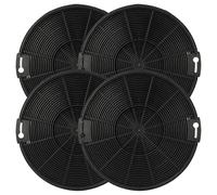 vhbw 4x Filtres à charbon actif compatible avec Zanussi ZHC9131X, ZHG511G, ZHC6131X, ZHG51250GA, ZHG51260GA, ZHG512G hotte aspirante - 15 cm