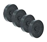 vhbw 4x Filtres à charbon actif remplacement pour AEG E3CFOA, 5029457000/2, 5029090900/6, 902980150/4, 902979379/2, 911625/2 pour hotte aspirante