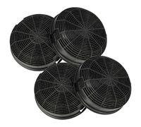 vhbw 4x Filtres à charbon actif remplacement pour Eurofilter FKS479 pour hotte aspirante - 15,3 cm