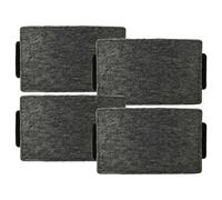 vhbw 4x Filtres à charbon actif remplacement pour Miele 9231860 | DKF-19, DKF19-1, 4002515094815 pour hotte aspirante - 23,7 x 14,6 x 1,9 cm
