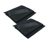 vhbw 4x Filtres à charbon actif remplacement pour Miele DKF 22-1, 4002515445303 pour hotte aspirante + bague de fixation