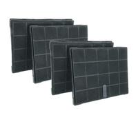 vhbw 4x Filtres à charbon actif remplacement pour Whirlpool 481248048198, KFBK-2, GZD0667, AZD0667, AFFCAF16 pour hotte aspirante